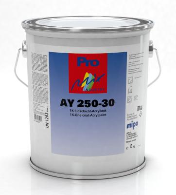 Mipa Pro Mix Industry AY 250-30 1K-Einschicht-Acryllack seidenmatt Basis-Pack. 3,75KG