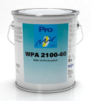 Mipa Pro Mix Aqua WPA 2100-40 WBS 1K-PU-Acryllack seidenmatt Basis-Pack. 4KG