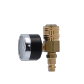 SATA Spritzluftkontrollmanometer mit Schnellkupplung und Nippel
